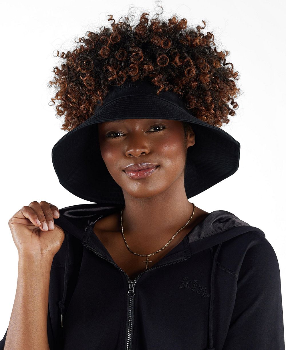 KIN Apparel Unisex Satin Lined Wide Brim Sun Visor