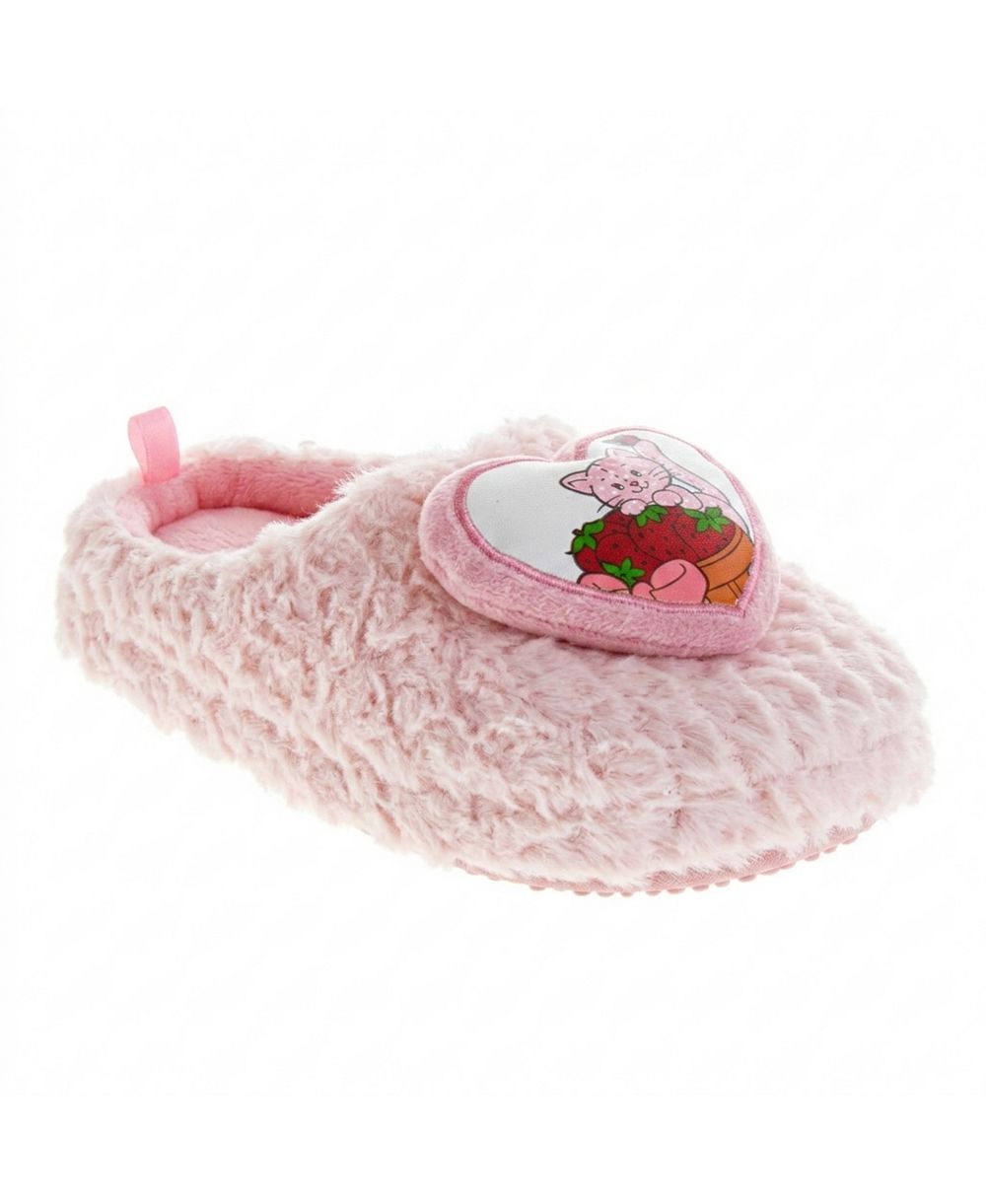 Детские тапочки Strawberry Shortcake для малышей, мягкие, уютные, плюшевые, легко надеваются (маленький/большой ребенок)