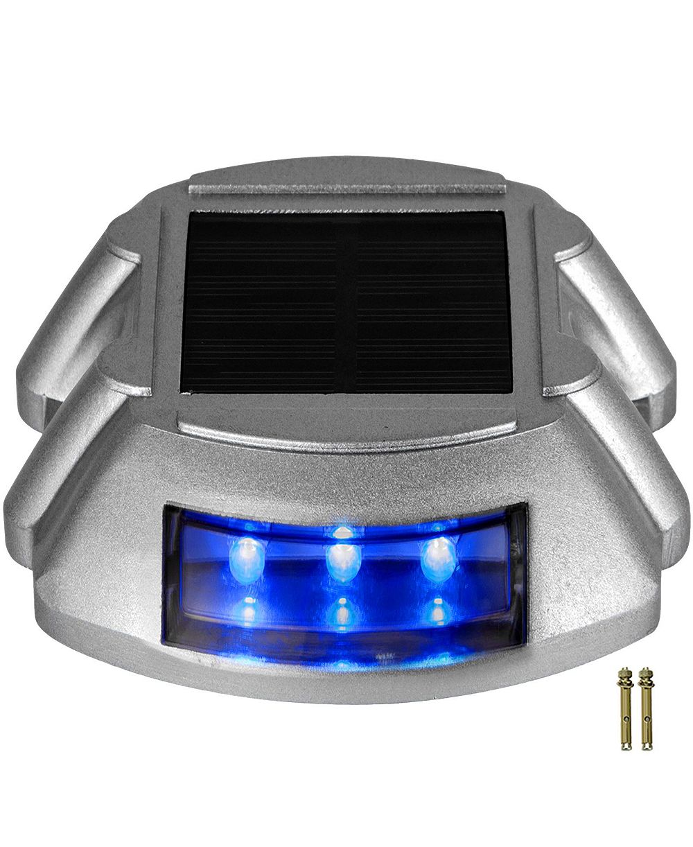Солнечные светильники для подъездной дорожки VEVOR, 24-Pack, Dock lights with Switch, Blue