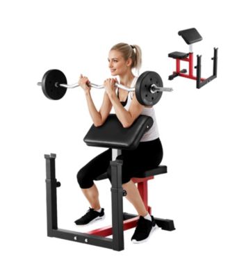 VEVOR скамья для упражнений на бицепс Adjustable Home Gym Biceps Machine Barbell Equipment