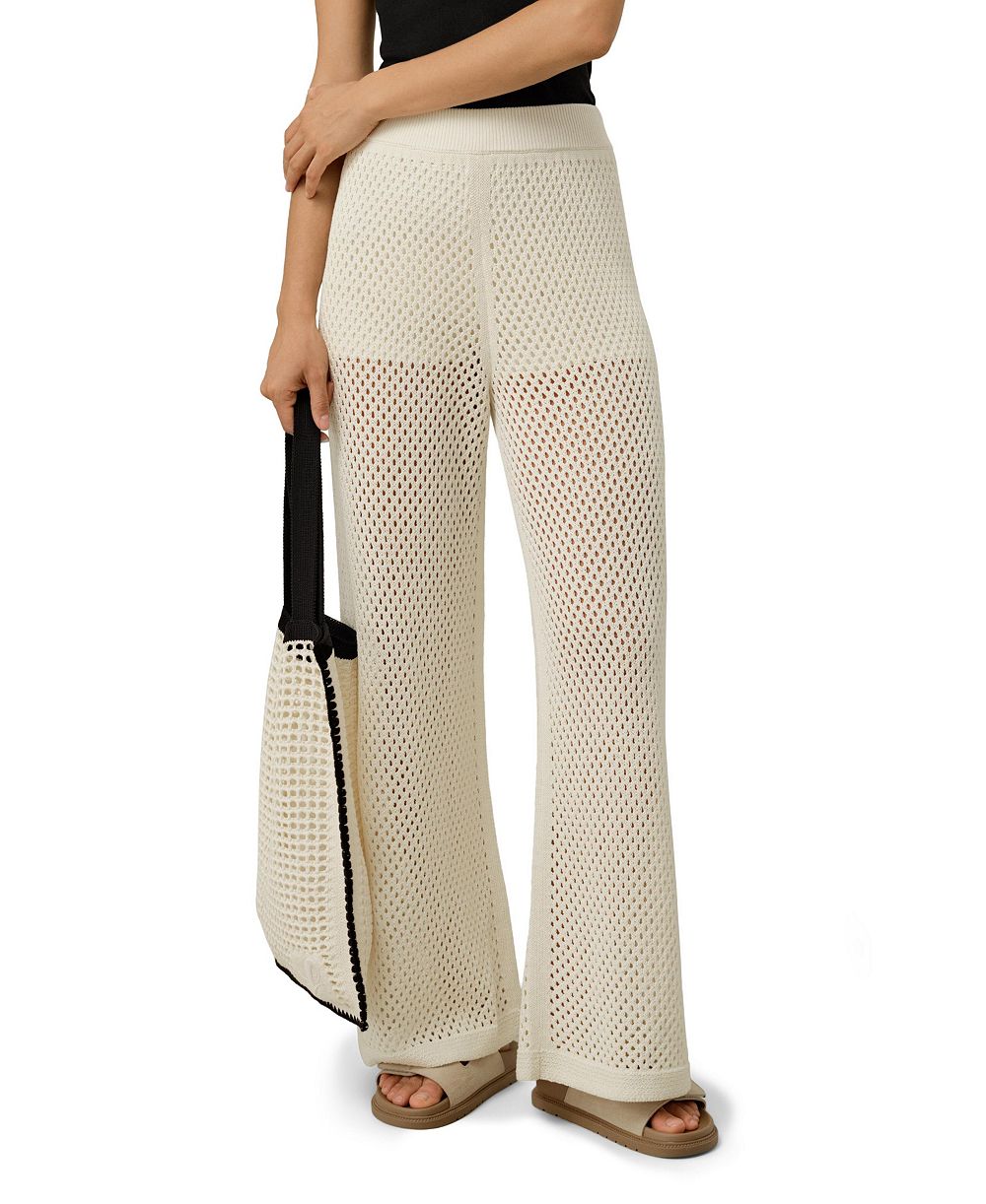 Брюки LILYSILK Women's Toscana Wide-Leg Pull-On Pointelle