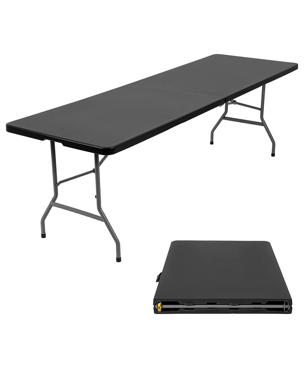 Складной стол AOFAR 8 Feet Heavy Duty Plastic Utility Indoor Outdoor Party Dining