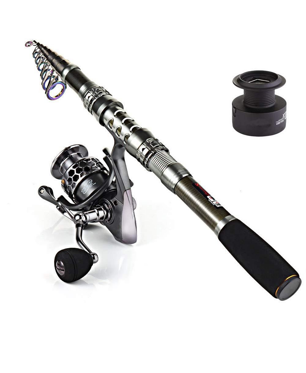 AOFAR Рыболовный комплект AOFAR 10.8 Feet Rod + XY Telescopic Fishing Rod Reel Carbon Fiber Spinning Reel Combo