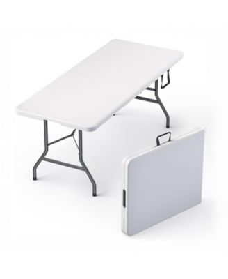 AOFAR 6 Feet Folding Table Steel Portable Heavy Duty