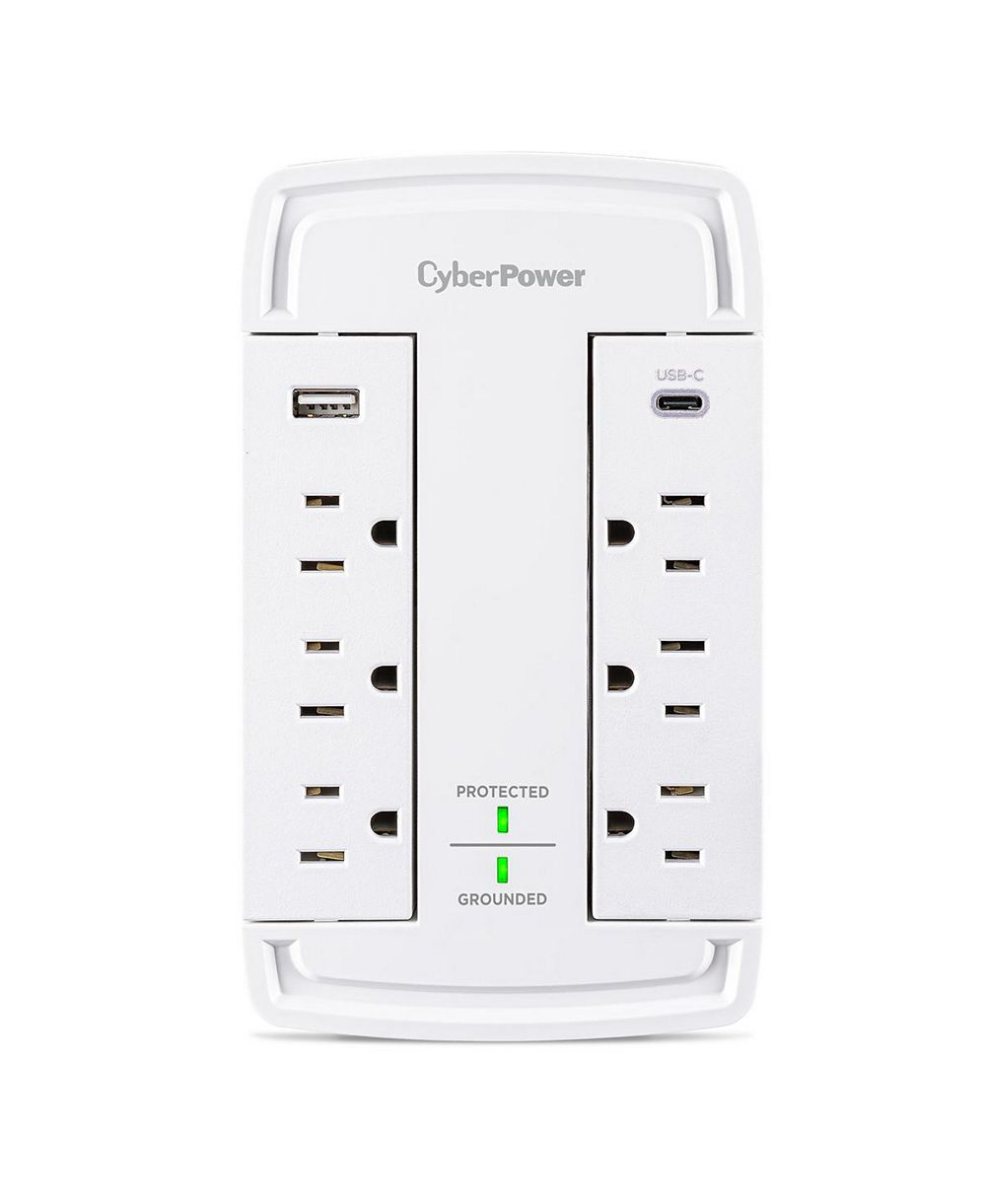 Сетевой фильтр CyberPower 2400 Joule 6 AC Outlet для USB устройств