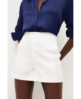 Karen Millen Women's Essential Tailored High-Waisted Shorts, 17.72" Inseam