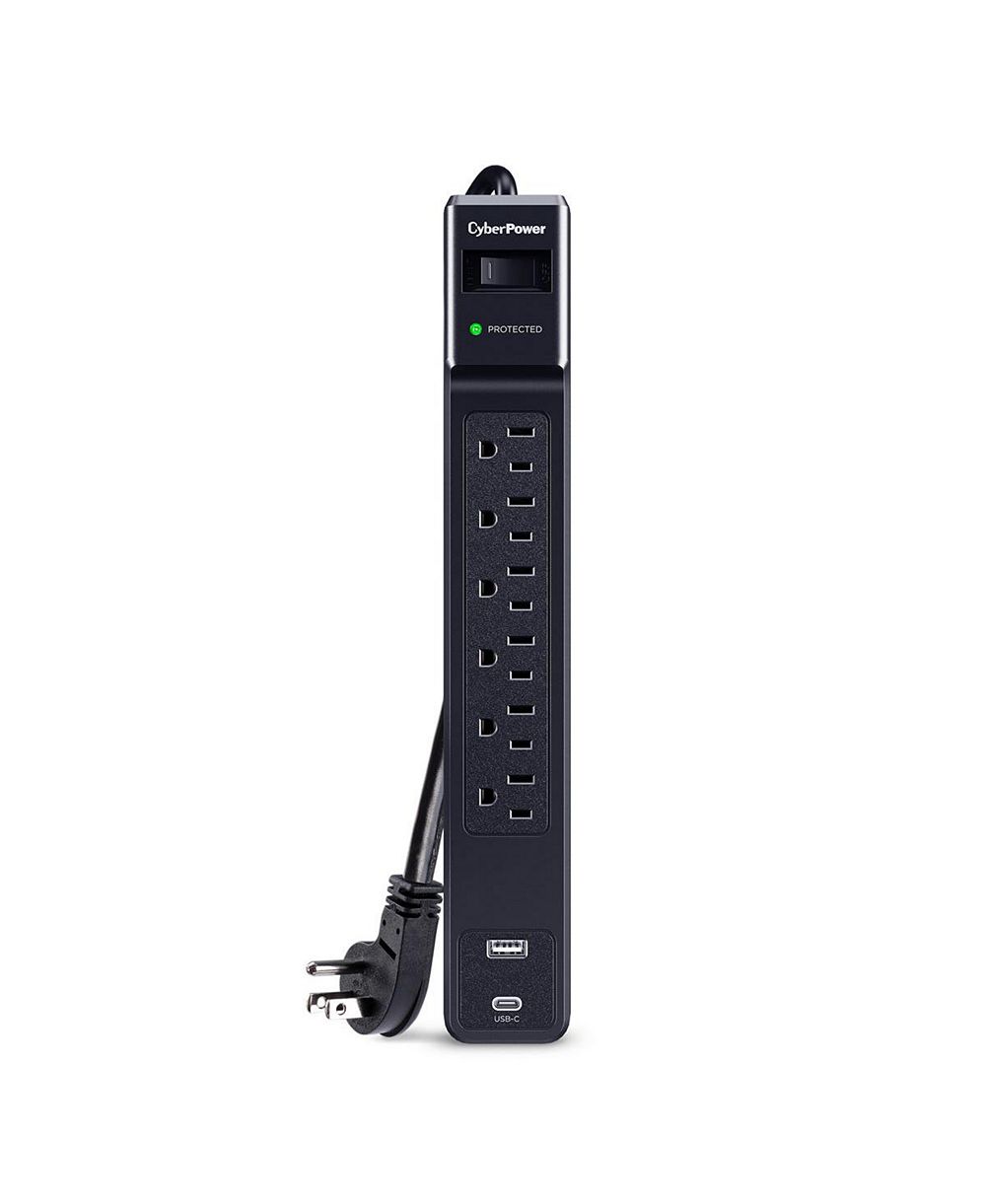 CyberPower CSP604UC Сетевой фильтр на 6 розеток 1500-Joule с USB