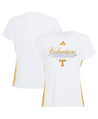 Adidas Women's White Tennessee Volunteers Essentials 3-Stripes T-Shirt