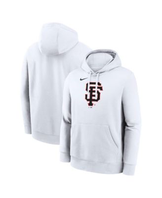 Nike Men's White San Francisco Giants Logo Club Hoodie