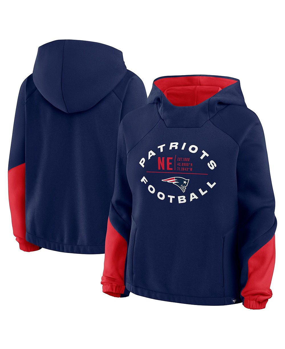 Fanatics Women's New England Patriots Redzone Bubble Screen Oversized Pullover Hoodie