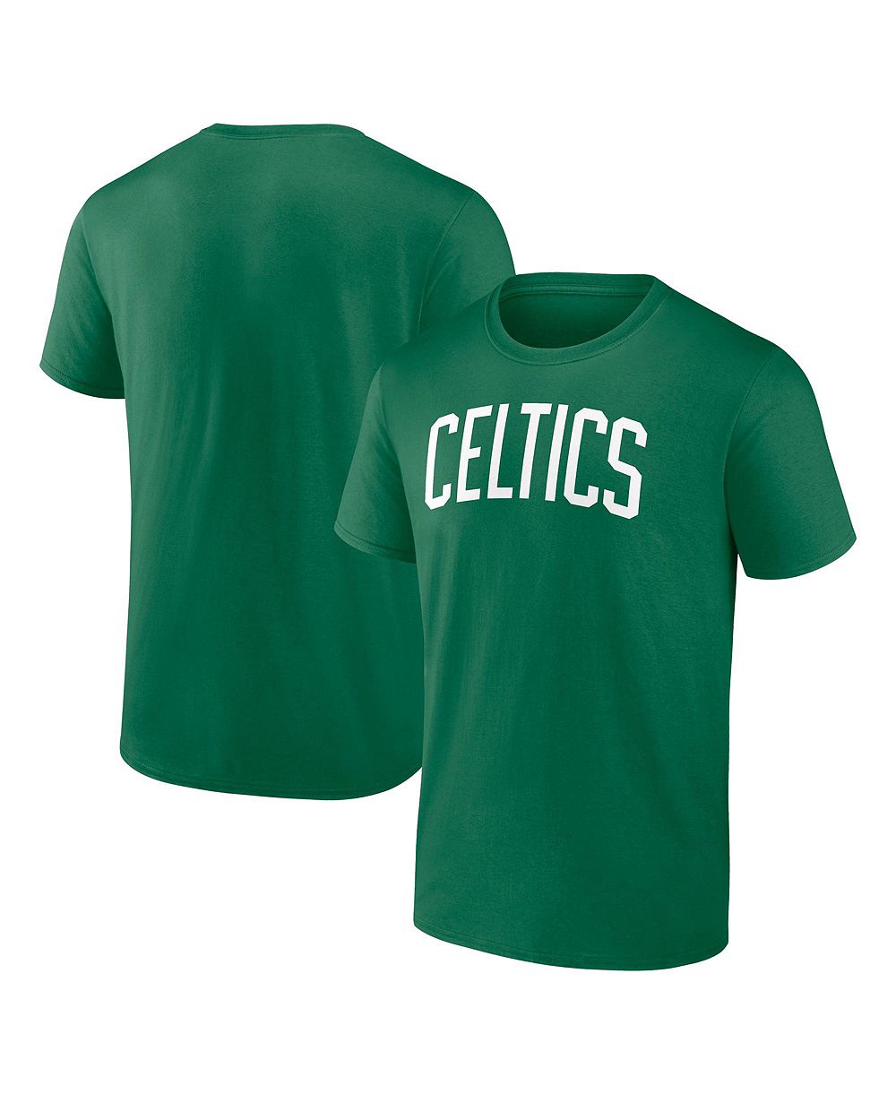 Футболка Logo Athletic Men's Kelly Green Boston Celtics Wordmark