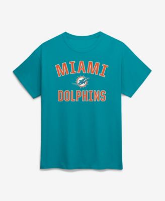 Logo Athletic Men's Aqua Miami Dolphins Cotton Victory Arch T-Shirt