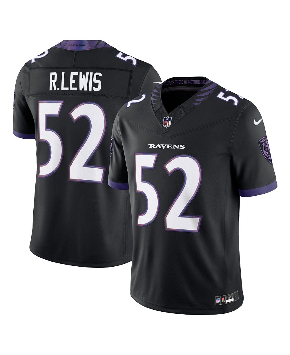 Nike Мужская джерси Ray Lewis Black Baltimore Ravens Alternate Vapor F.U.S.E. Stitched Retired Player Limited