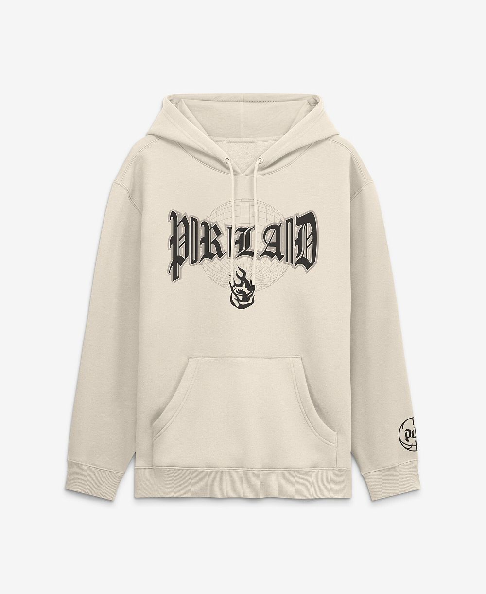 Мужской худи Fanatics Cream Portland Fire Legacy Fleece Pullover
