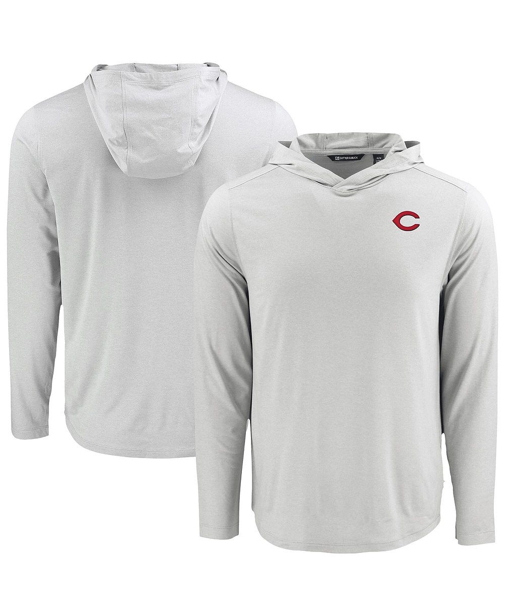 Cutter Buck Мужская толстовка с длинным рукавом Cincinnati Reds
