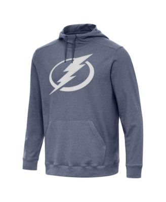 Мужское худи Antigua Heather Navy Tampa Bay Lightning Cloud Pullover