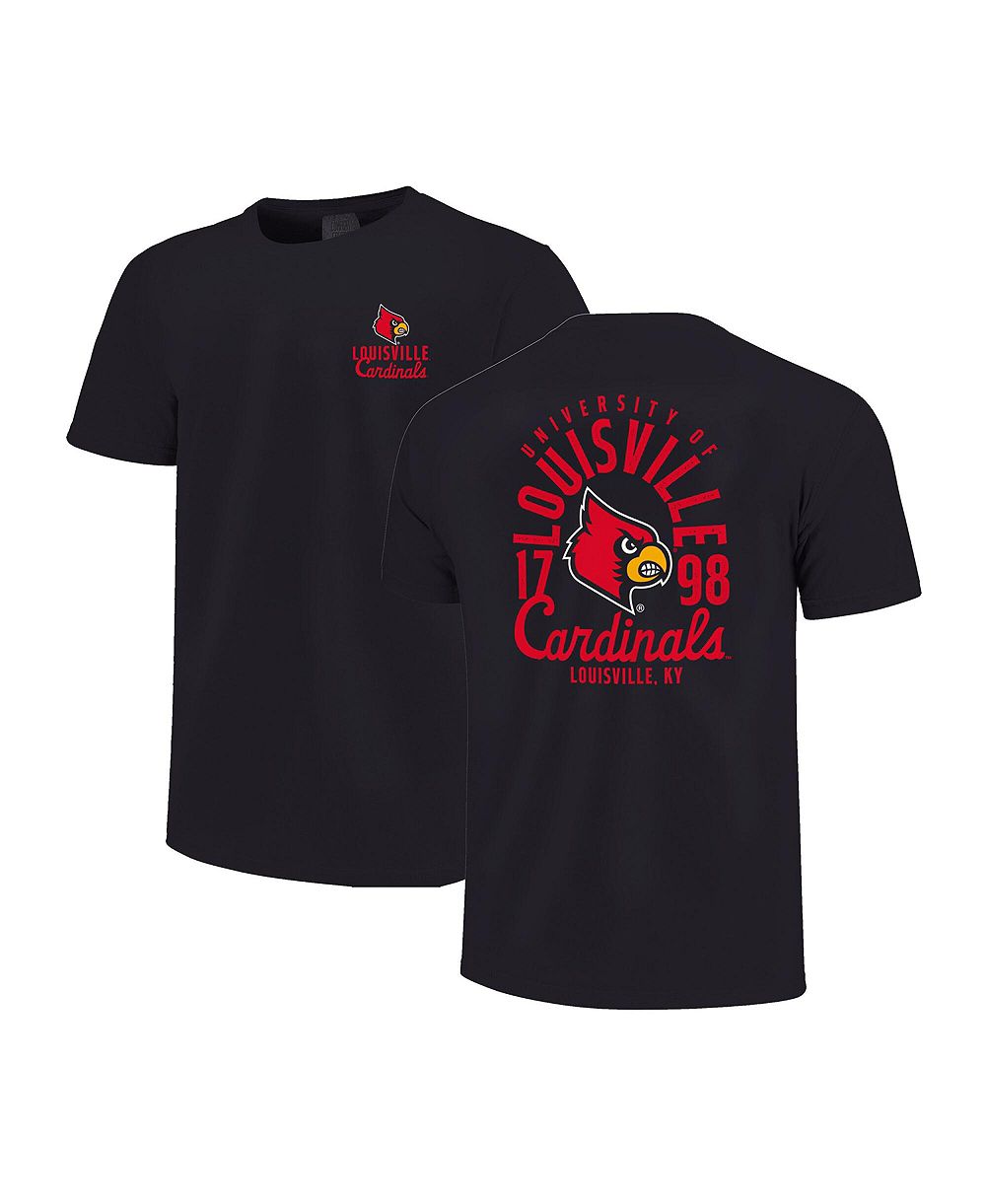 Детская футболка Image One Black Louisville Cardinals Mascot Overlay