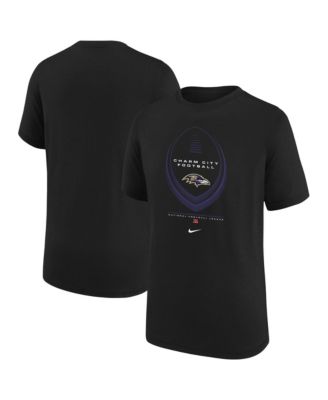 Nike Детская футболка Baltimore Ravens Icon Legend Dri-FIT, фиолетовая