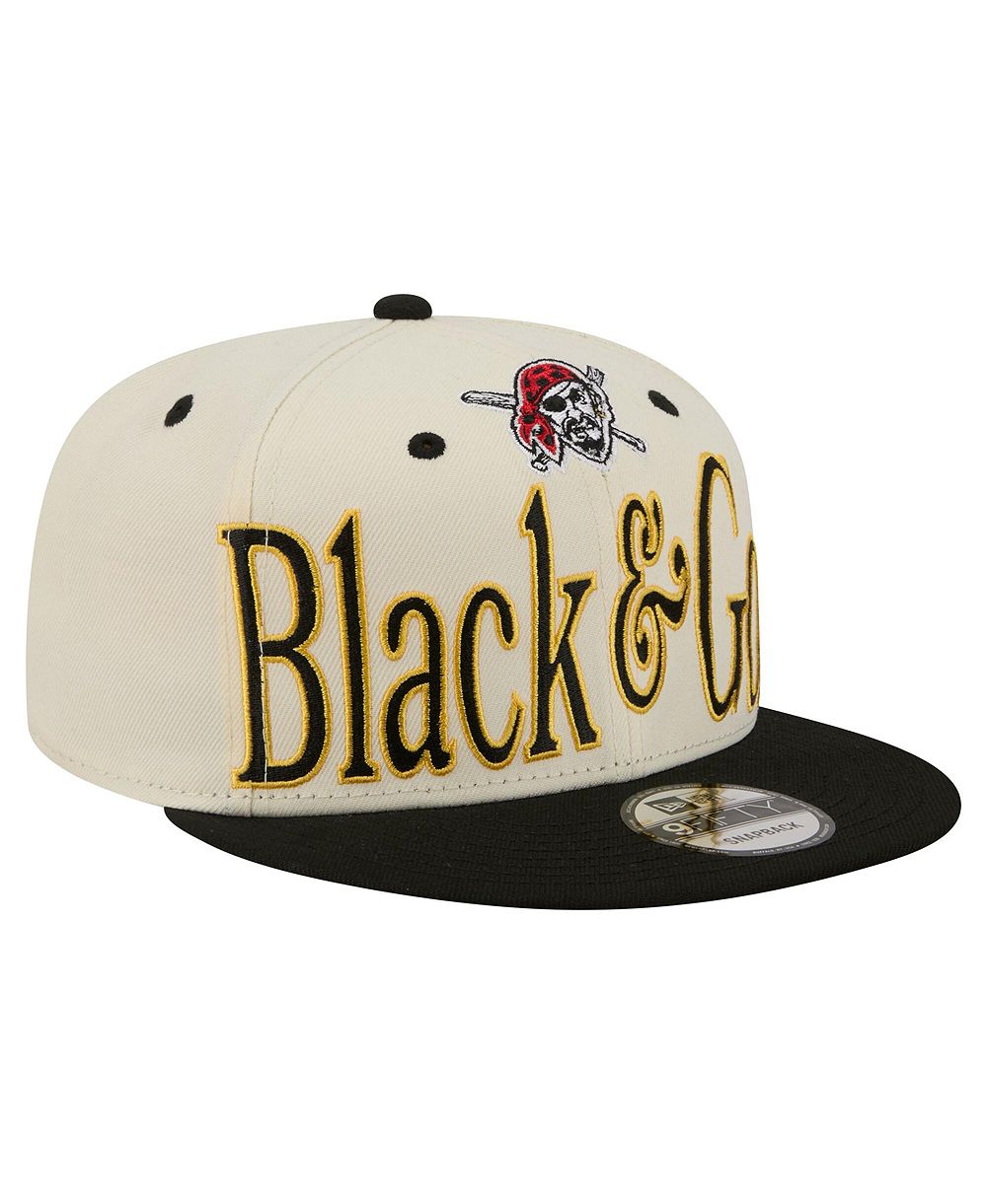 Мужская кепка New Era Pittsburgh Pirates Oversized Slogan 9FIFTY Snapback Cream