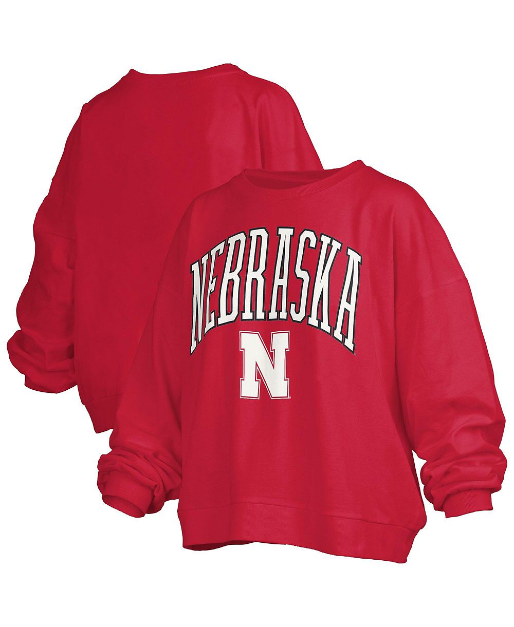 Pressbox свитшот Nebraska Huskers Nelson Janise Graphic, Plus Size