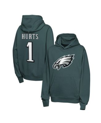 Nike Big Boys and Girls Jalen Hurts Midnight Green Philadelphia Eagles Name & Number Club Fleece Hoodie
