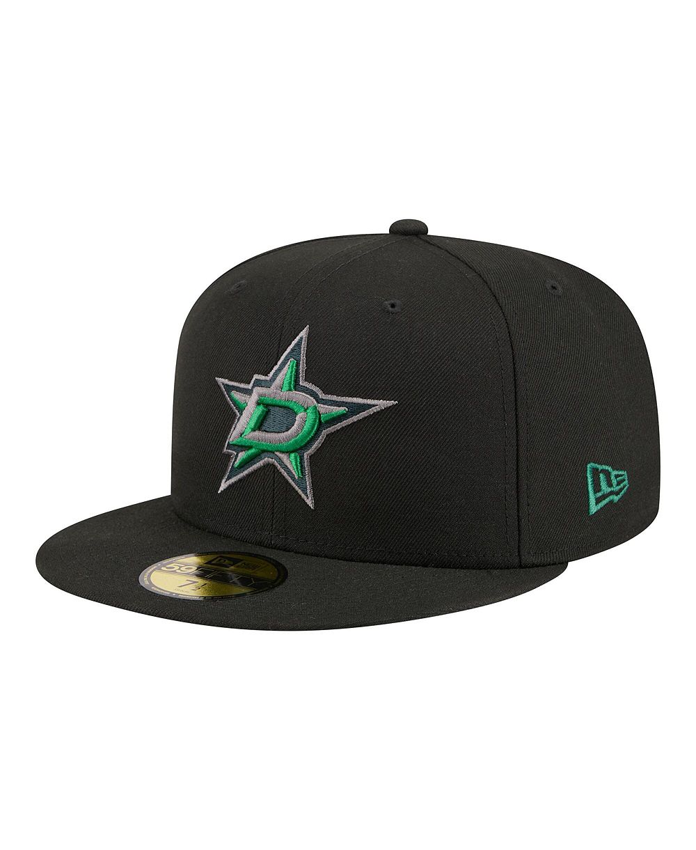 New Era Men's Black Dallas Stars Color Pop 59FIFTY Fitted Hat