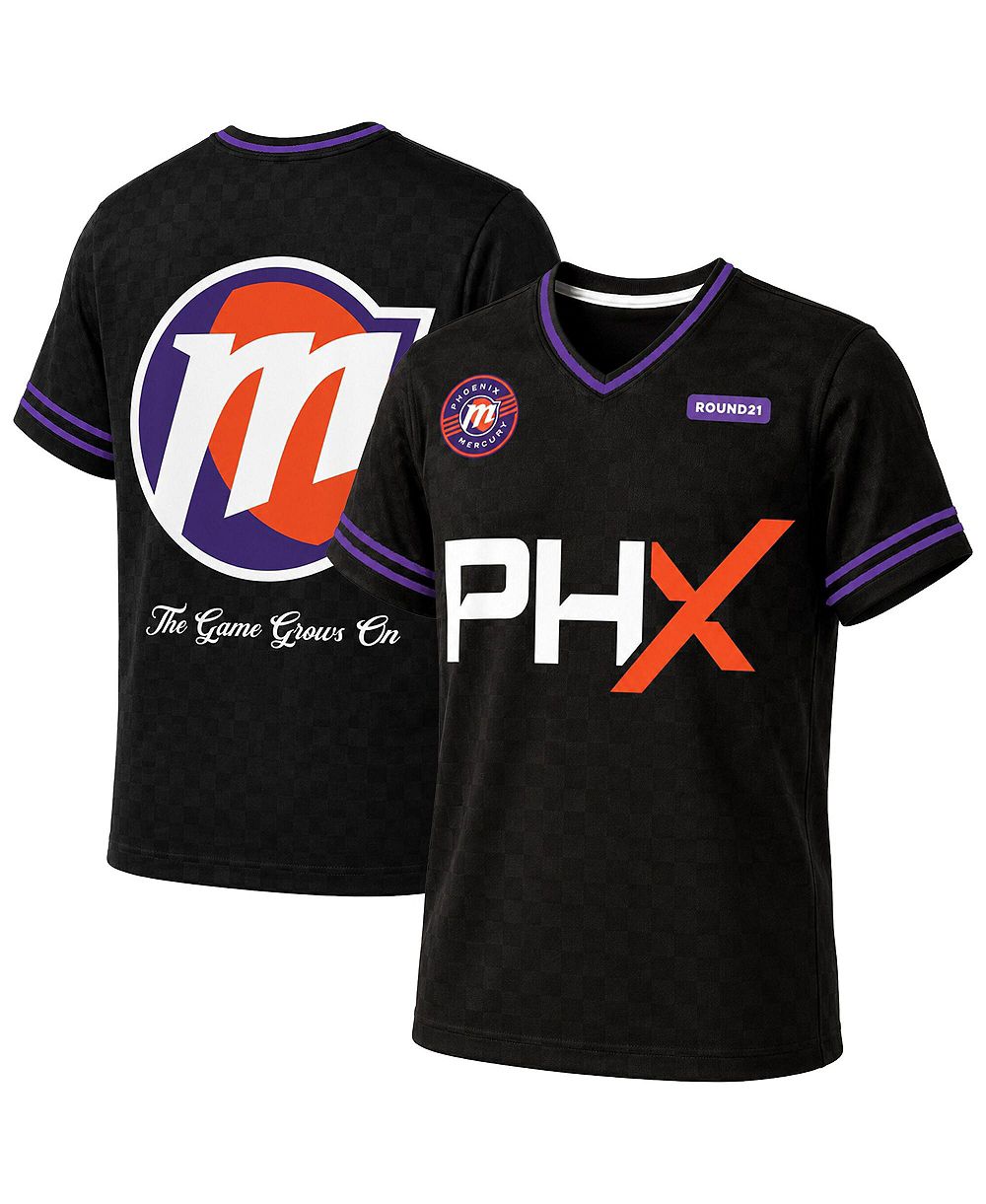 Мужская джерси Round21 Black Phoenix Mercury Soccer