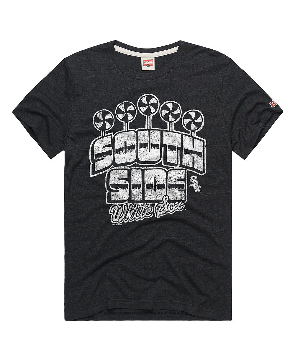 Homage футболка Men's Charcoal Chicago White Sox Tri-Blend Hyperlocal