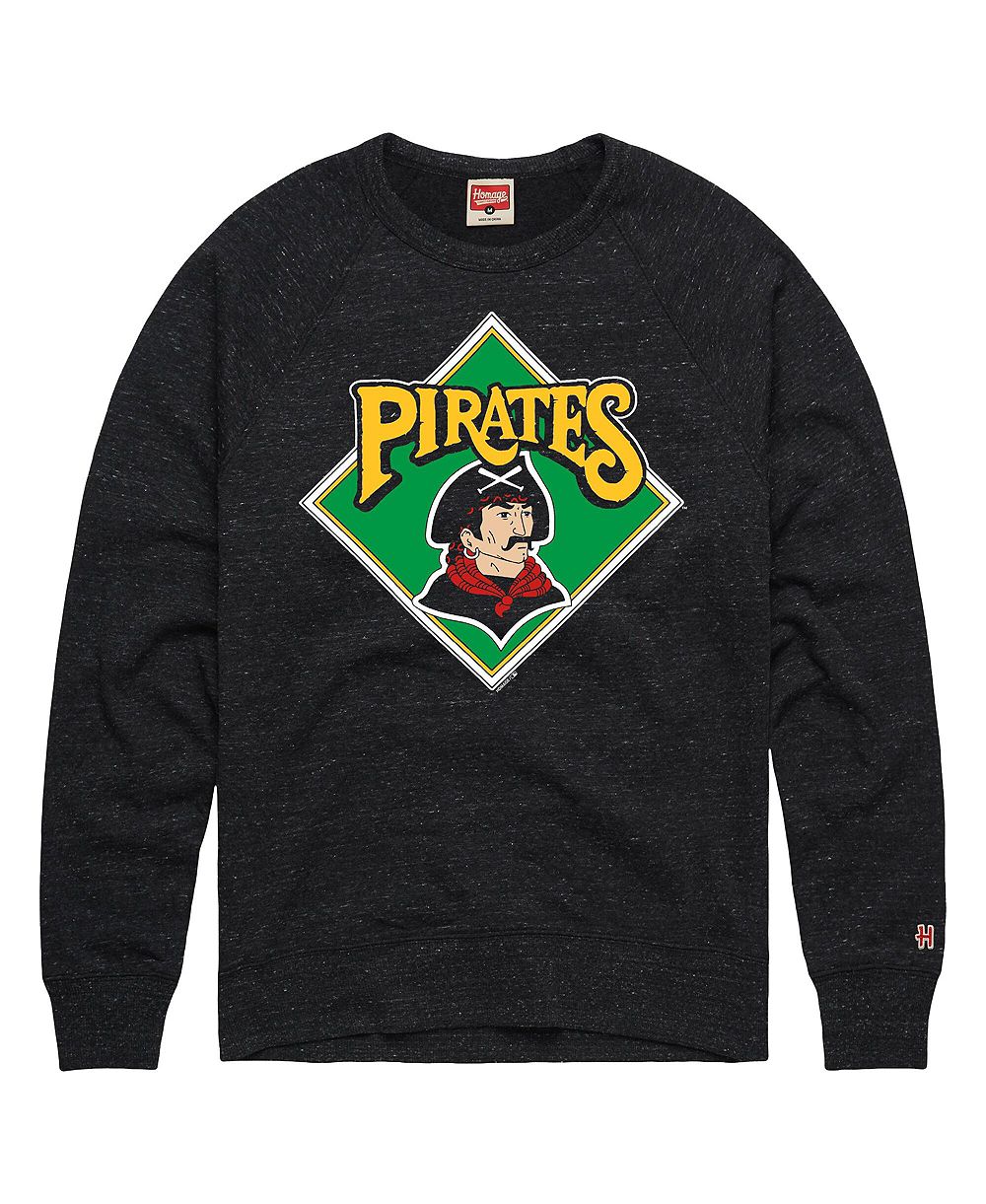 Homage Мужская толстовка Raglan Tri-Blend Pittsburgh Pirates Cooperstown Collection, угольный цвет