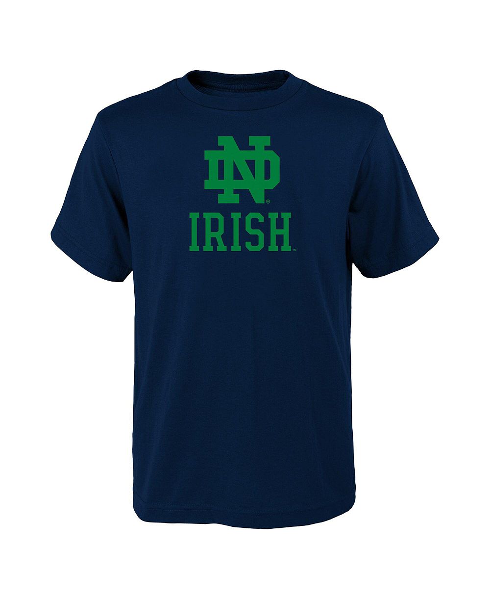 Детская футболка Outerstuff Navy Notre Dame Fighting Irish Primary Logo