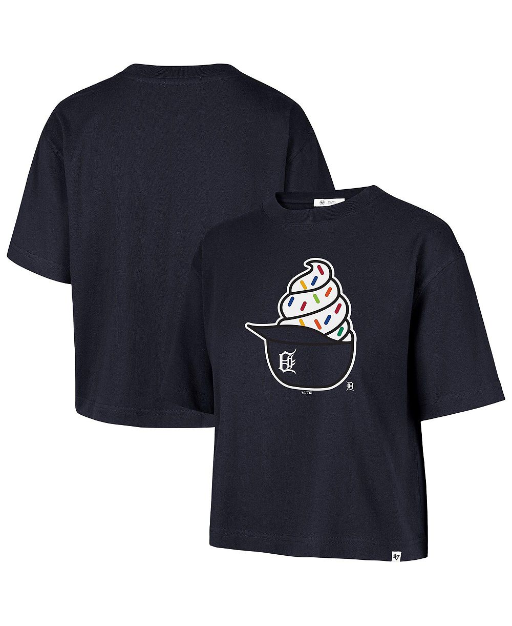 Женская футболка '47 Brand Navy Detroit Tigers Ice Cream Helmet