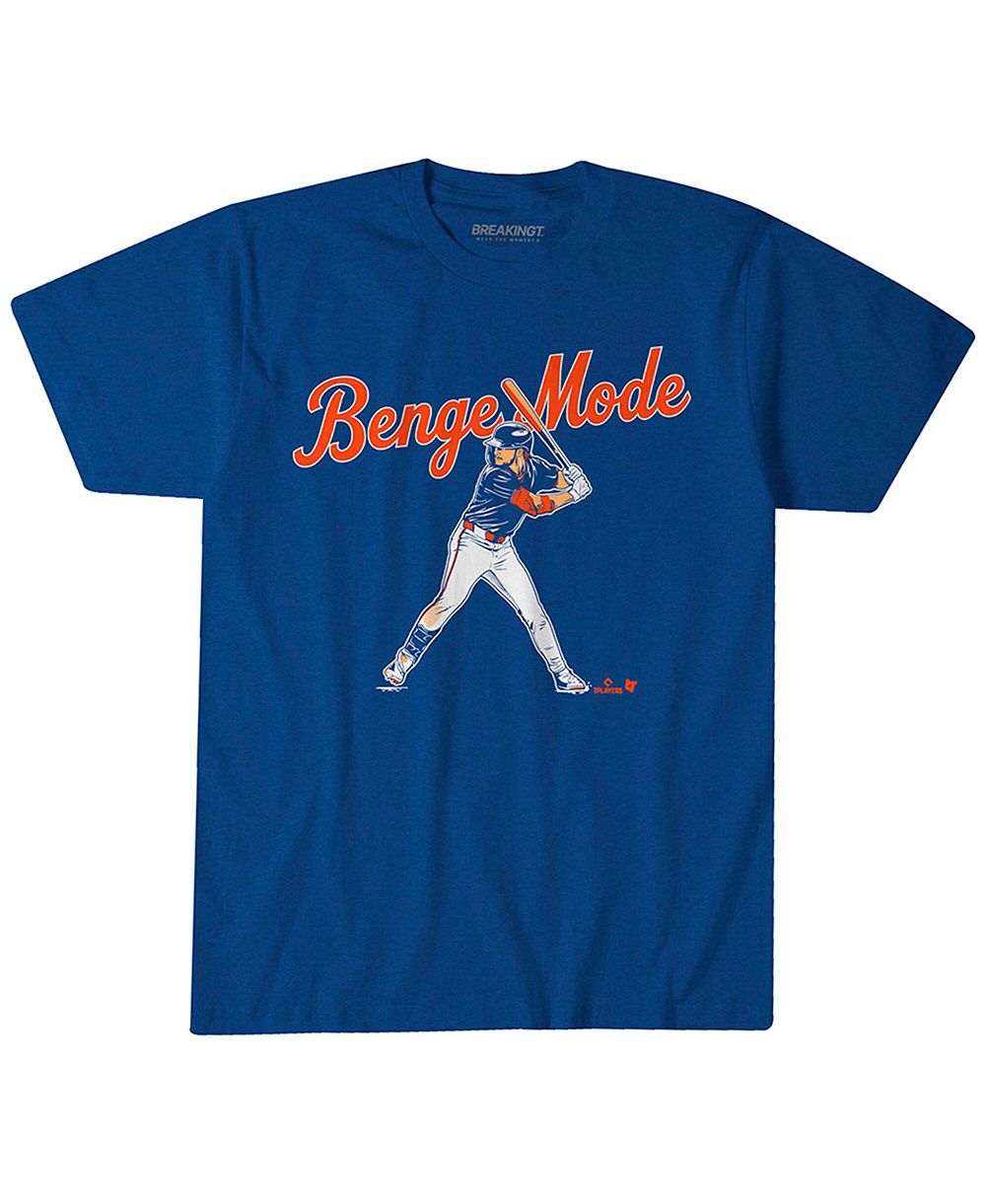 Футболка BreakingT Carson Benge Royal New York Mets для мужчин и женщин