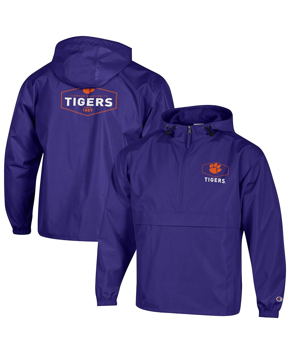 Мужская куртка Champion Clemson Tigers Delay Packable Half-Zip