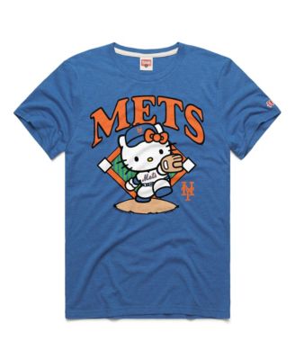 Мужская и женская футболка Homage New York Mets Hello Kitty Tri-Blend королевский синий