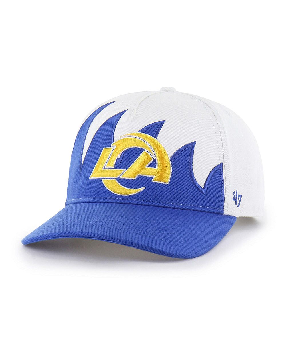 Мужская кепка 47 Brand White Los Angeles Rams Jagged Hitch Adjustable