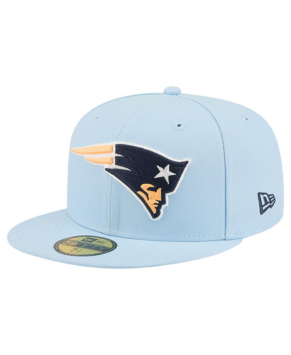 New Era Men's Coastal Blue New England Patriots 59FIFTY Fitted Hat