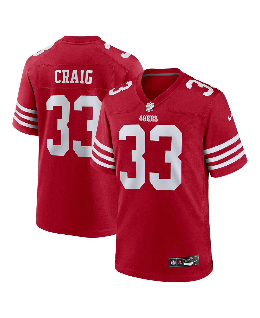 Мужская джерси Nike Roger Craig Scarlet San Francisco 49ers Team Retired Game