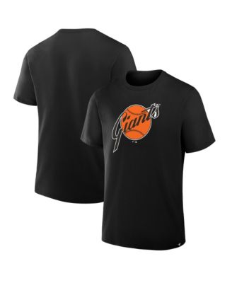 Мужская футболка Fanatics San Francisco Giants с винтажным логотипом, черная