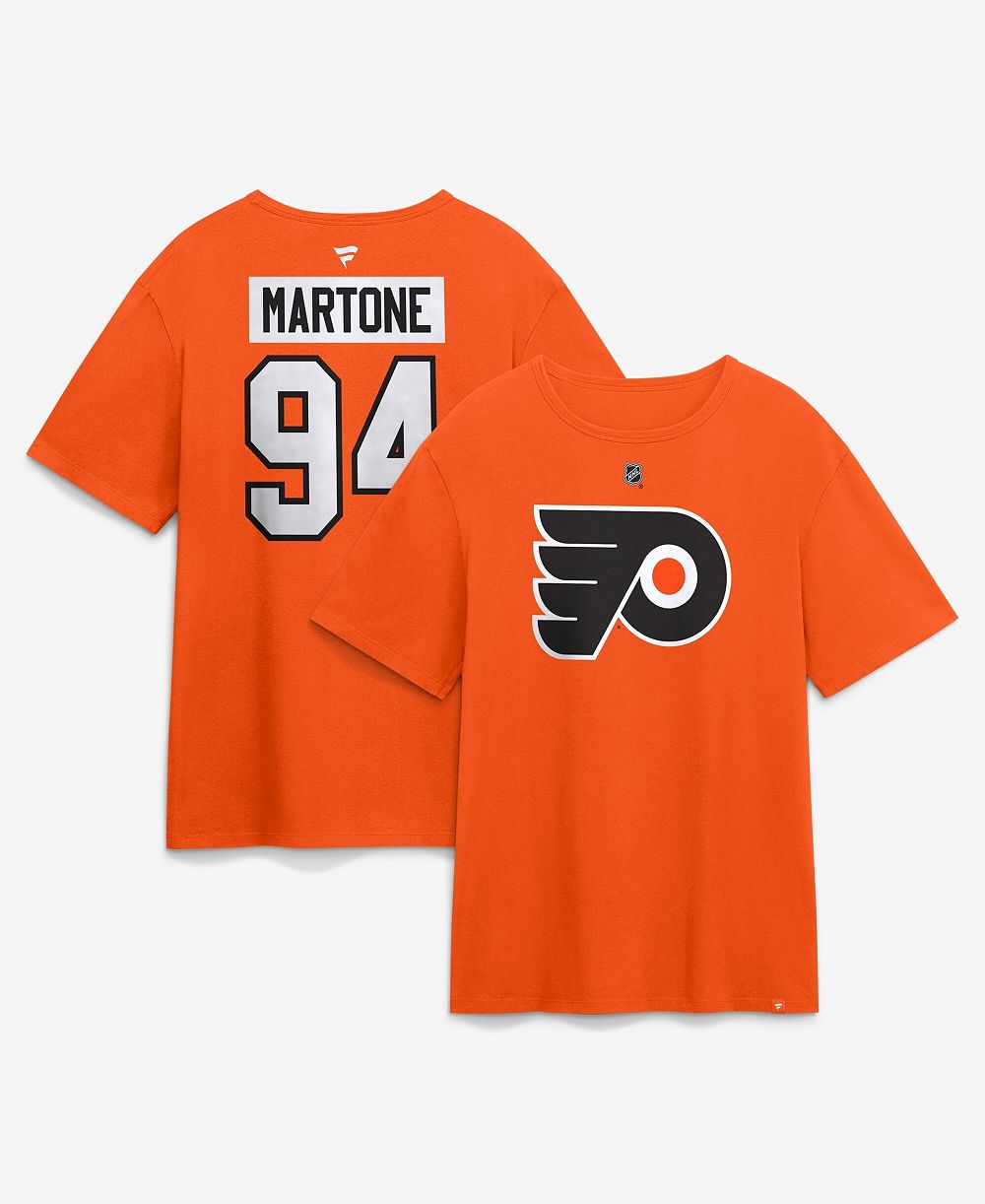 Fanatics Мужская футболка Philadelphia Flyers Porter Martone Orange Authentic Stack Name & Number