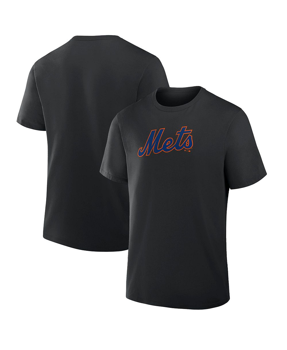 Мужская футболка Fanatics Black New York Mets Alternate Logo Legacy