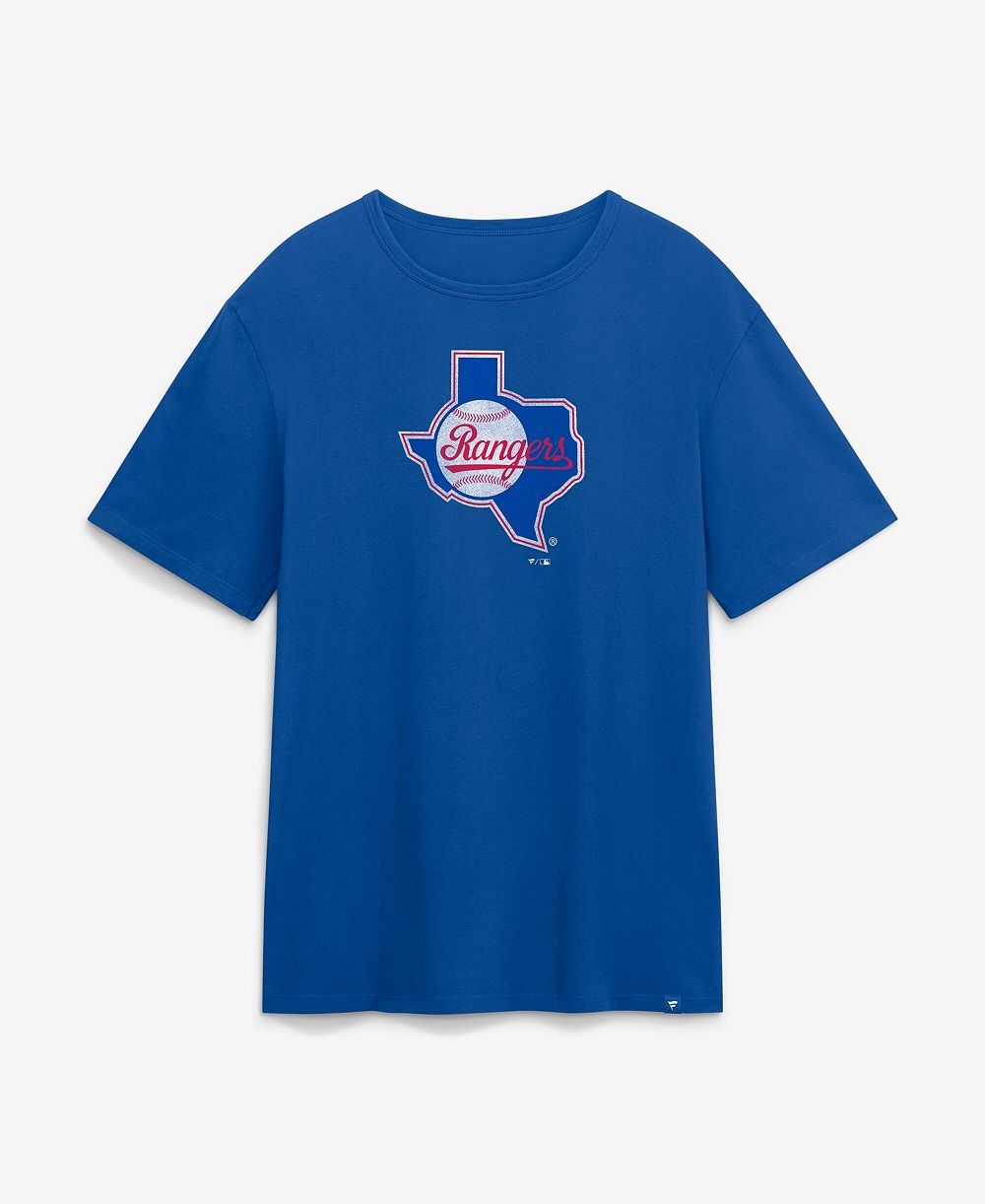 Fanatics Men's Royal Texas Rangers Vintage Logo Legacy T-Shirt