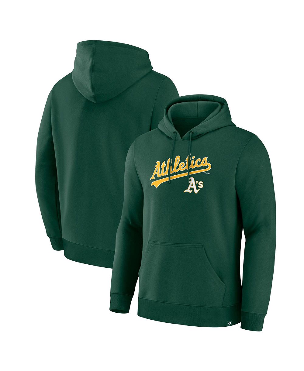 Мужское худи Fanatics Green Athletics Lock-Up Legacy