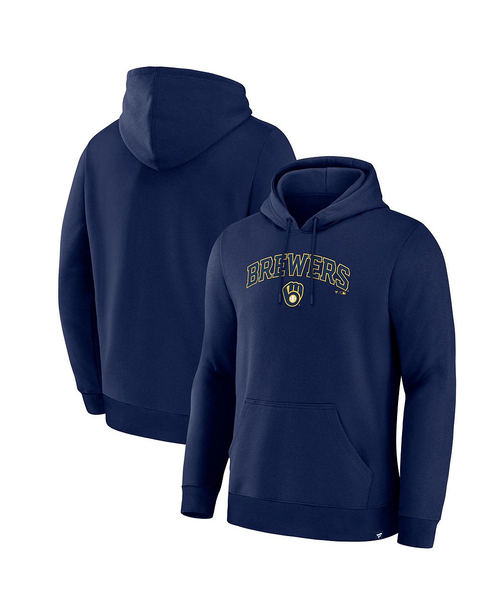Мужское худи Fanatics Navy Milwaukee Brewers Lock-Up Legacy