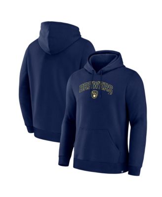 Fanatics Men's Navy Milwaukee Brewers Lock-Up Legacy Hoodie