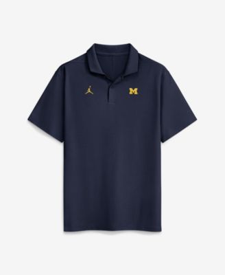 Мужское поло Jordan Navy Michigan Wolverines Primetime Victory Plus Dri-FIT