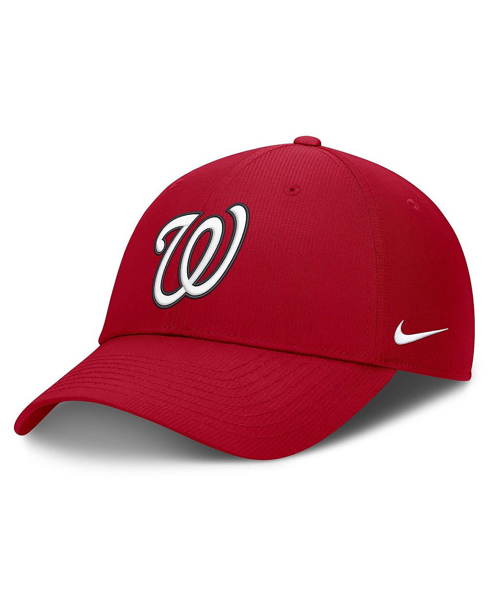 Мужская кепка Nike Red Washington Nationals Dri-FIT Club Adjustable