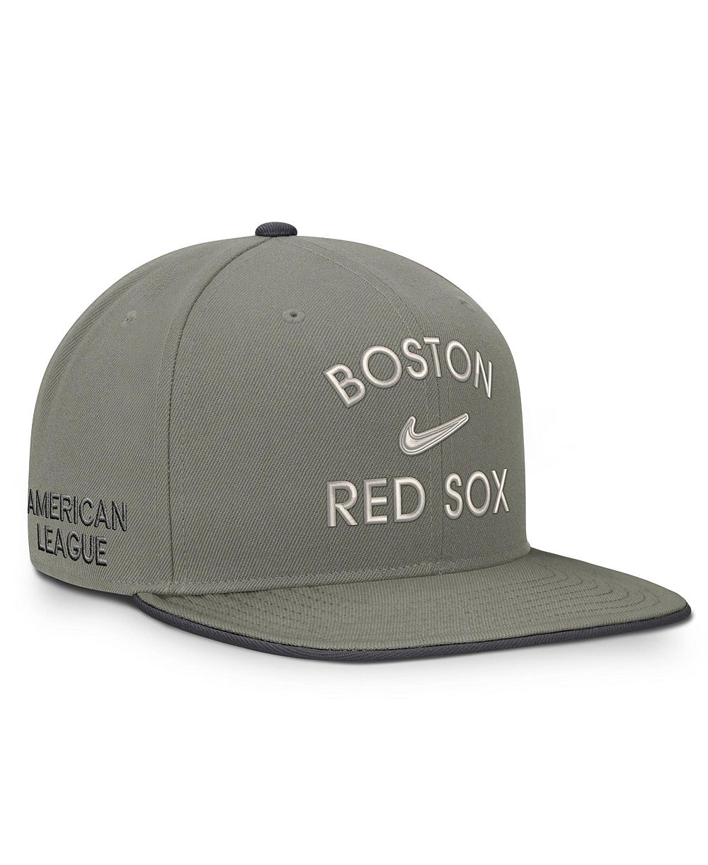 Мужская кепка Nike Boston Red Sox Pro Dri-FIT оливкового цвета