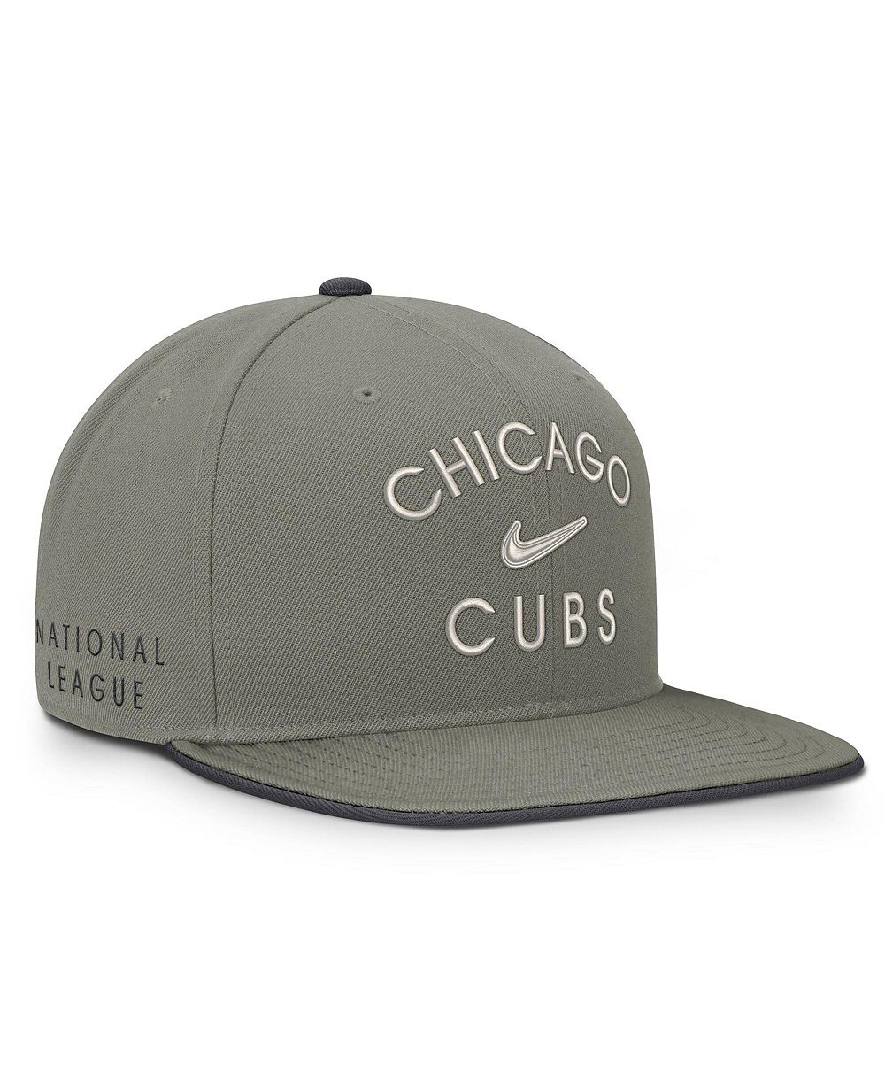 Nike Men's Olive Chicago Cubs Pro Dri-FIT Snapback Hat