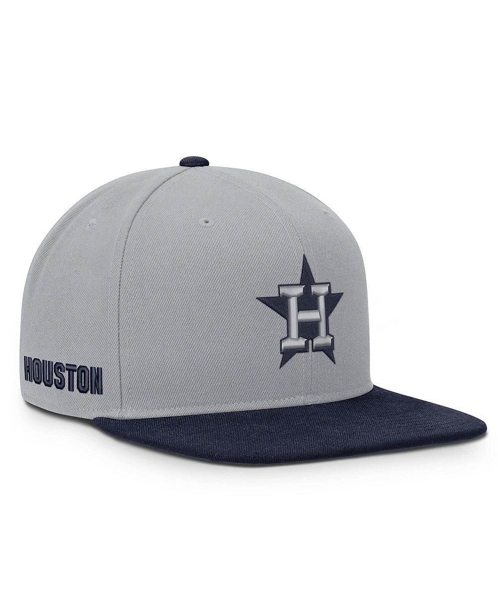 Кепка Nike Men's Gray/Navy Houston Astros Primetime Pro Dri-FIT Snapback