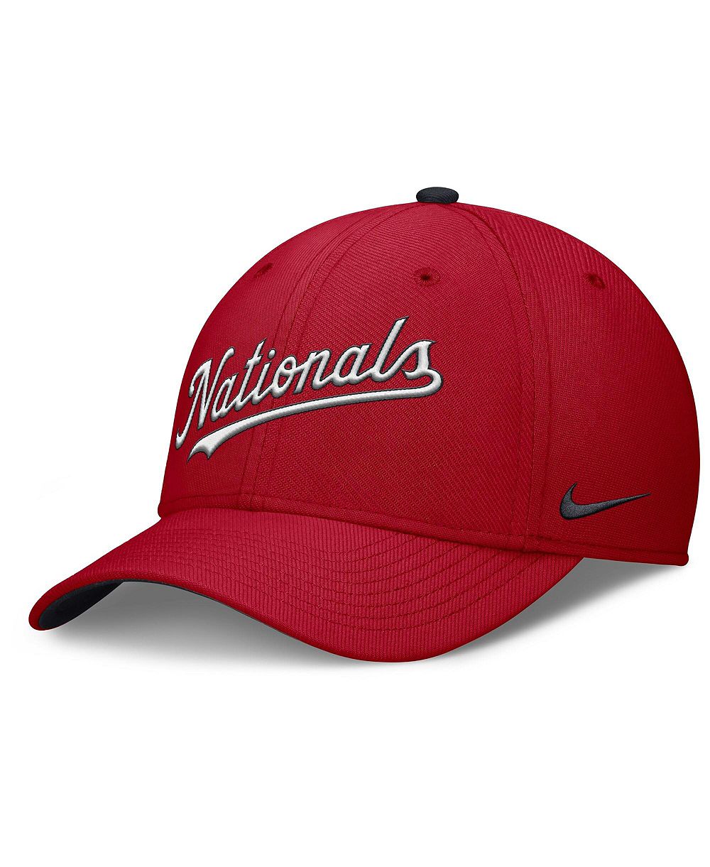 Мужская кепка Nike Men's Red Washington Nationals Primetime Rise Dri-FIT Flex Hat